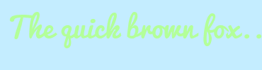 Image with Font Color B3FF99 and Background Color C4EDFF